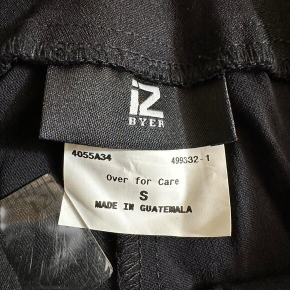 NWT iZ Byer Womens Pull On Mid Rise Bootcut Trouser Dress Pants Black S Stretch - Picture 7 of 10